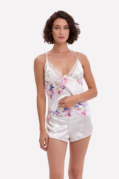 NBB Set pantaloni scurți din satin liliac