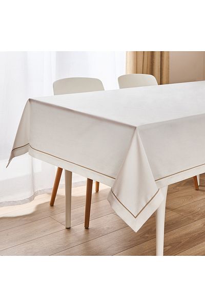Evidea Soft Pismo Tablecloth - White - 140X180 cm