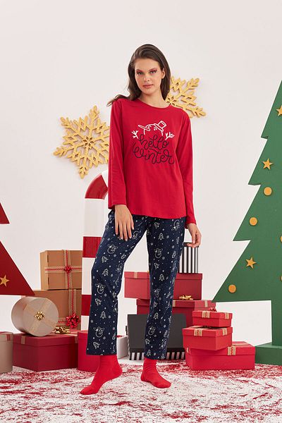NBB Red Hello Winter Pajama Set