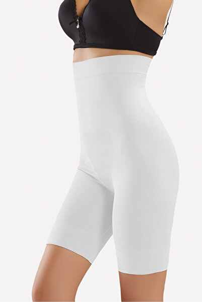 NBB Kadın Beyaz Uzun Göbek Korse 2481