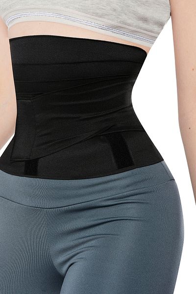 NBB Black Unisex Slimming Slimming Wrap Waist Corset