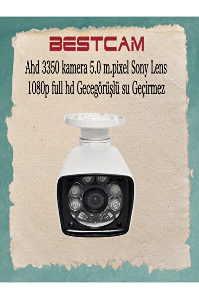 BESTCAM Ahd 3350 Kamera 5 Mega Piksel Sony Lensli 1080p Full HD Gece Görüşlü ...