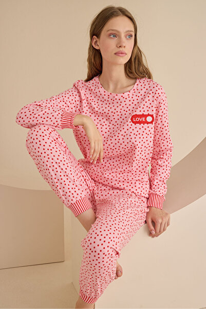NBB Pembe Love Smile Pijama Takımı