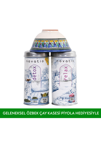 Novatio Detox Bitki Cayi (75 GR) & Relax Bitki Cayi (75 GR) (GELENEKSEK OZBEK...