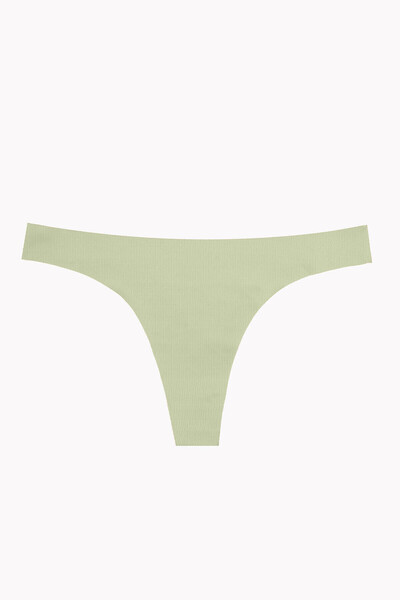 NBB Açık Haki Mavi Lacivert 3lü Lazer Kesim Iz Yapmaz Tanga