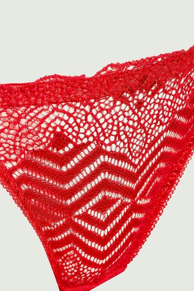 LOYA Red Crimson Lace Panties