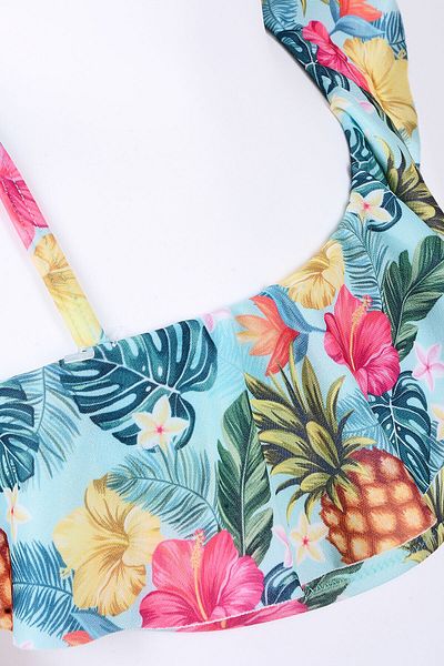 LOYA Colorful Flower Patterned Bikini Set for Girl