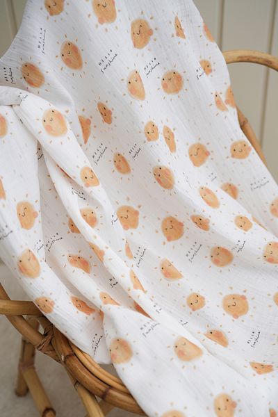 Tuğba Kuğu Happy Sunshine Printed Muslin Fabric