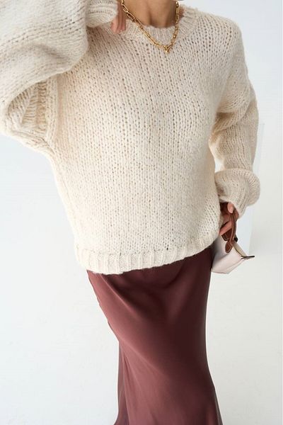 My Blog Stone Everyday Basic-Pullover mit Rundhalsausschnitt – 241159