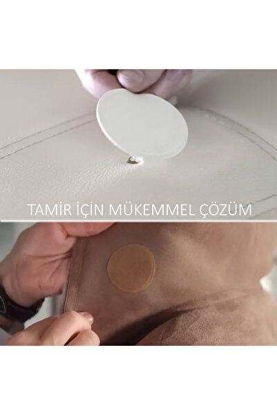 FIXALL ADHESIVE PRODUCTS Yapışkanlı Deri Yaması Tamir Seti. 18 Adet Kaliteli, Yumuşak Düz ve Şekilli Renk BORDO