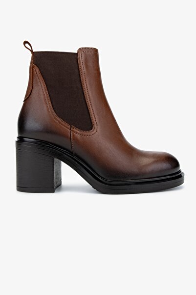 Valmenti Kadın Hakiki Deri Taba Deri Casual Bot