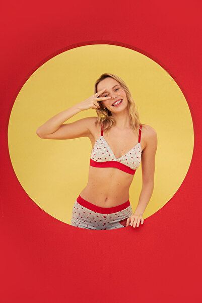 LOYA Gri Raquel Üçgen Tek Sütyen