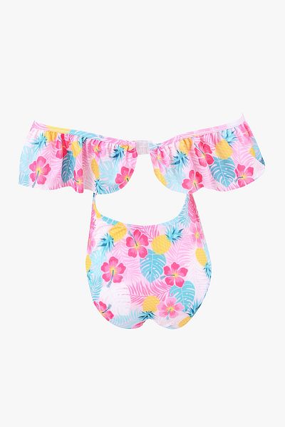 LOYA Colorful Pineapple Flower Swimsuit for Girls