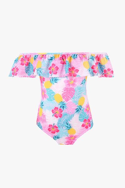 LOYA Colorful Pineapple Flower Swimsuit for Girls