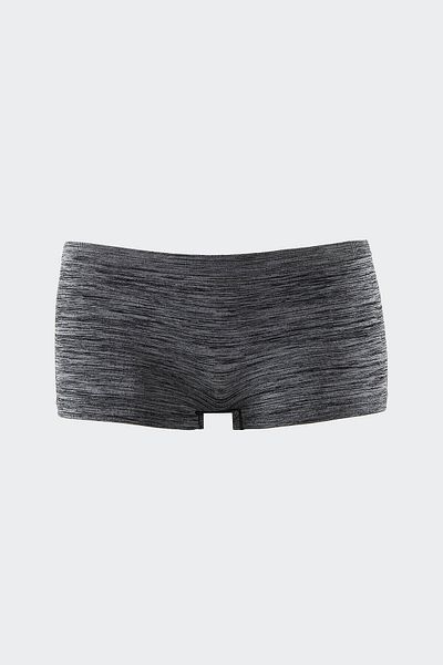 NBB Melange Gri Soft Touch Mesh Shorts Chiloți