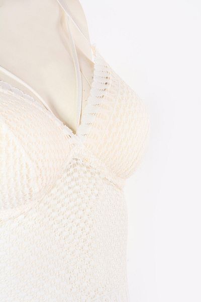 LOYA Ecru Helen Mesh Bralet Bra