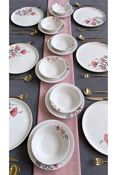 ERS GELİNCİK YEMEK TAKIMI 18 PARÇA 6 KİŞİLİK