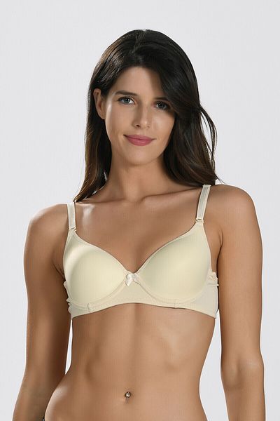 STN Covered Nude Colored Single Bra