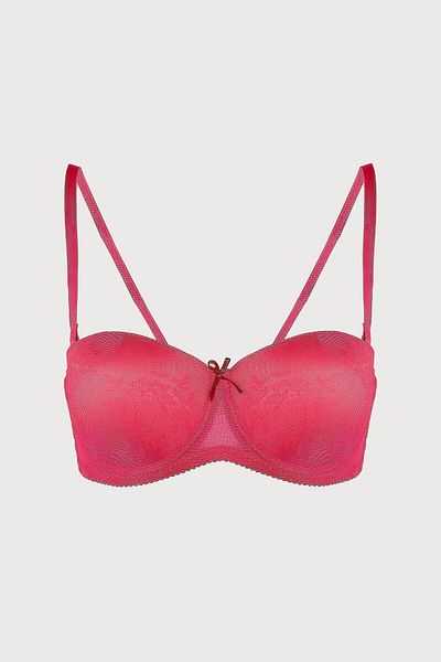 LOYA Pomegranate Flower Patterned - Lima Padded Strapless Bra