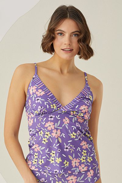 LOYA Bloom Colorful Single Top Tankini