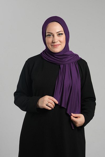 HÜRREM BONE Plum Practical Ready-made Snap Shawl Viscose Μπροστινό σφουγγάρι χτενισμένο σάλι 2202_07