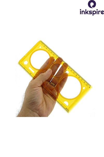 inkspire Motif Template 1 Pack 20 cm Motif Extraction Template Technical Drawing Shaping Ruler Drawing Template