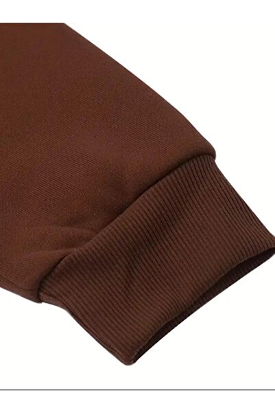 Medinenur Lock Printed Hooded Pocket Sweatshirt