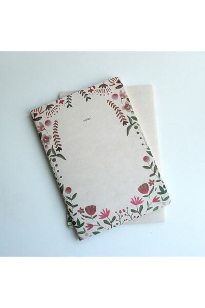 Flowers Özel Tasarım Çiçekli Defter