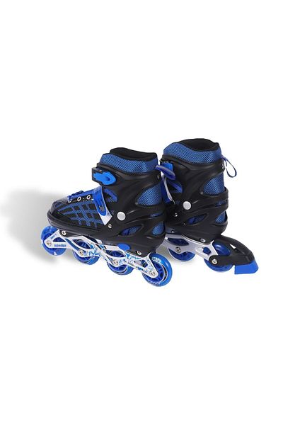 Endless Inline Adjustable Skates | Size 39-43 Eur (UK 5.5-9) | Aluminium Chassis | Blue