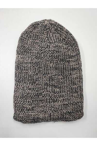 OnMyHead Бежева довга шапка з ворсом