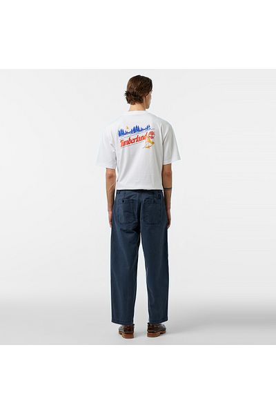 Timberland Goffstown Garment Dye Oxford Fatigue Pan Men's Navy Blue Trousers