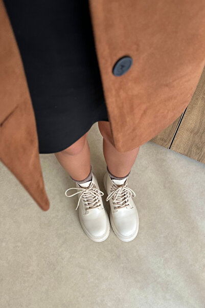 Mupa Shoes Μπεζ Γυναικείες Μπότες