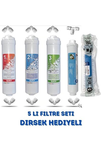 SULOOK Lg Kapalı Kasa Su Arıtma Cihazı Filtresi 5li Filtre Seti Inline Set