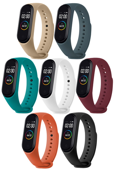 HOFFICE مجموعة أحزمة السيليكون عالية الجودة المتوافقة مع Xiaomi Mi Band 3 و4 ...