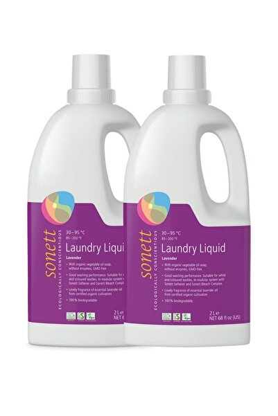 Sonett Bitkisel Çamaşır Deterjanı Organik Lavanta Yağlı 2 X 2 Lt