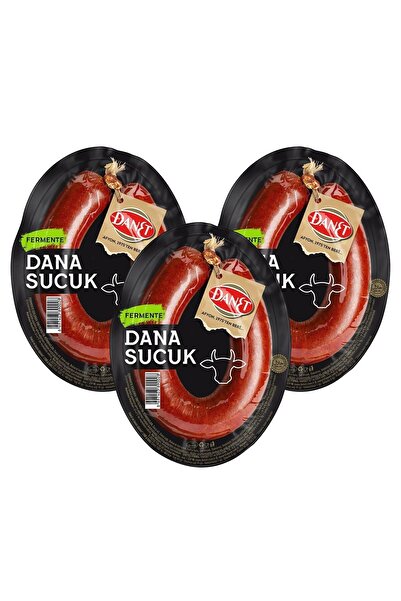 Danet Dana Sucuk Fermente Vakumlu Kangal 200 gr x 3 Adet