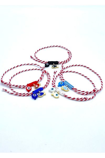 Concept HuBuTU Set of 5 Gift Cards and Gelatin Fish and Martenchia Wish Bracelets
