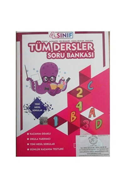 Ahtapot Yayınları Ahtapot Yayınları 4.Sınıf Tüm Dersler Soru Bankası