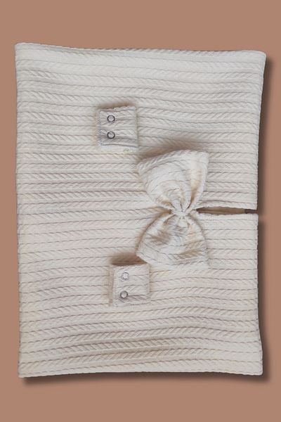 nelcollection Knitted Pique Stroller Cover, 100% Cotton