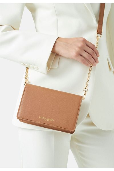 Laura Ashley Geantă de cruce pentru femei Camel
