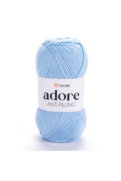 Yarnart Adore - Πλεκτό νήμα χειρός κατά της πυλίσματος Baby Blue-340