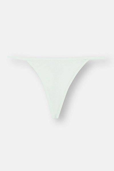 Dagi Grau-Mint-Lila 3-teilige einfarbige G-String-Höschen für Damen