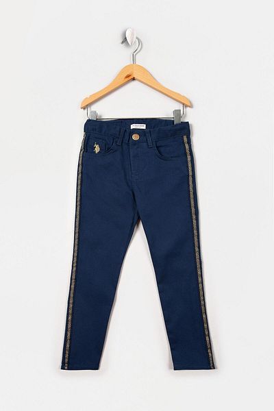 U.S. Polo Assn. Pantaloni de pânză indigo pentru fete