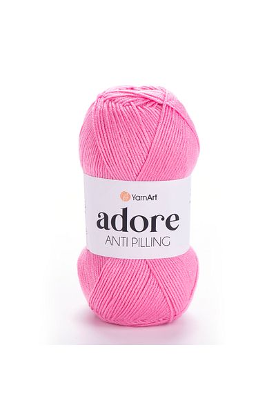 Yarnart Adore - Πλεκτό Χέρι Αντιπηκτικό Σχοινί Candy Pink-339