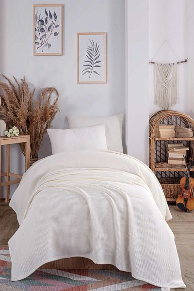 Eponj Home Ecocel Pike Junior Blanket - 140x230cm Karde Cream