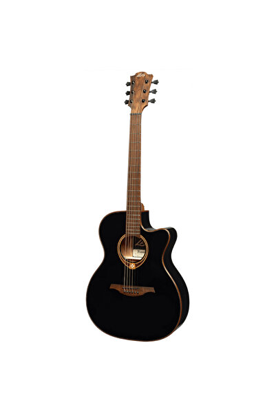 LAG T118ace-blk Tramontane Auditorium Cut Siyah Elektro Akustik Gitar
