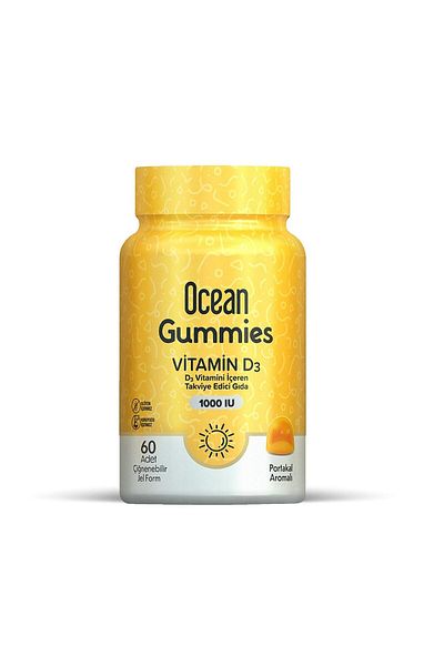 Ocean Gummies Vitamin D3 60 Chewable Gel Form