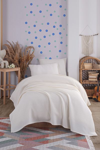 Eponj Home Ecocel Pike Junior Blanket - 140x230cm Karde Cream