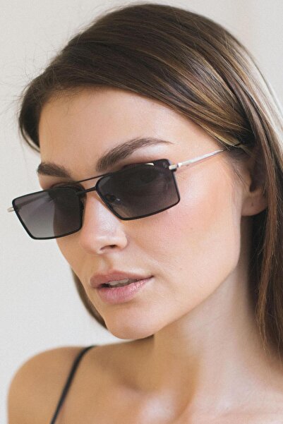 Bilge Karga Eryka Silver Black Sunglasses