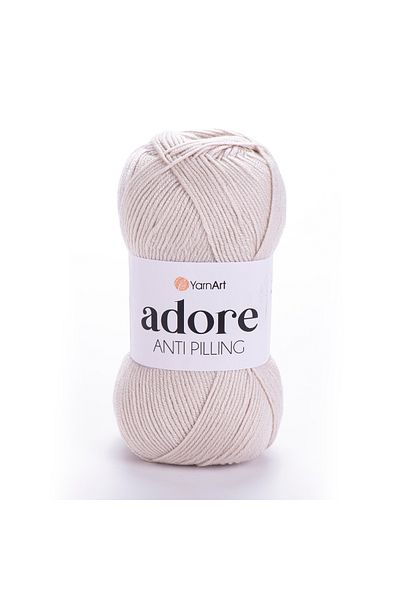 Yarnart Adore - Αντι-πηλωτικό νήμα πλεξίματος χεριών Dark Cream-367